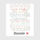 Überprüfen Sie die Handbriefkleber in den Hallen Aufkleber (Blatt)