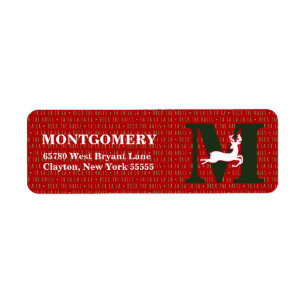 Überprüfen Sie die Mit Monogramm weiße Rentieradre
