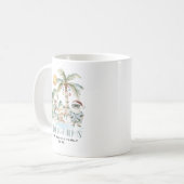 Überprüfen Sie die Palmen | Fun Tropical Christmas Kaffeetasse (Vorderseite Links)