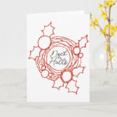 Überprüfen Sie die Weihnachtskarte der Hallen Karte (Gelbe Blume)