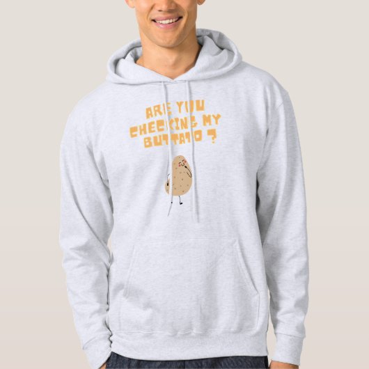 Überprüfen Sie meine Buttato (Potato) ? Hoodie (Vorderseite)