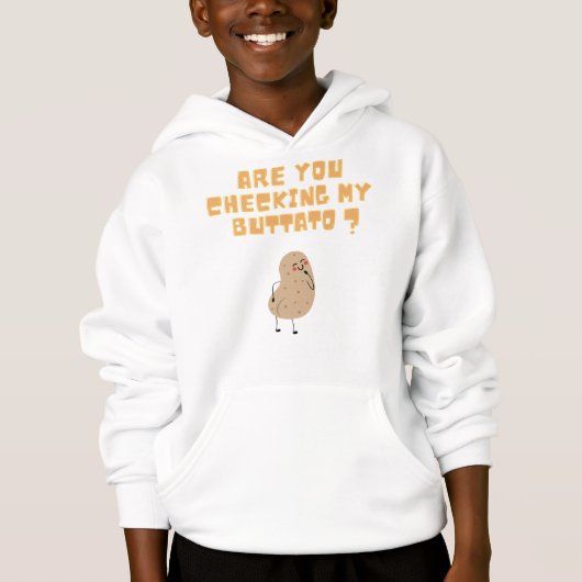 Überprüfen Sie meine Buttato (Potato) ? Hoodie (Vorderseite)