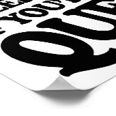 ÜBERPRÜFEN SIE, OB SIE QUE SIND POSTER (Ecke)