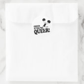ÜBERPRÜFEN SIE, OB SIE QUE SIND RUNDER AUFKLEBER (Tasche)