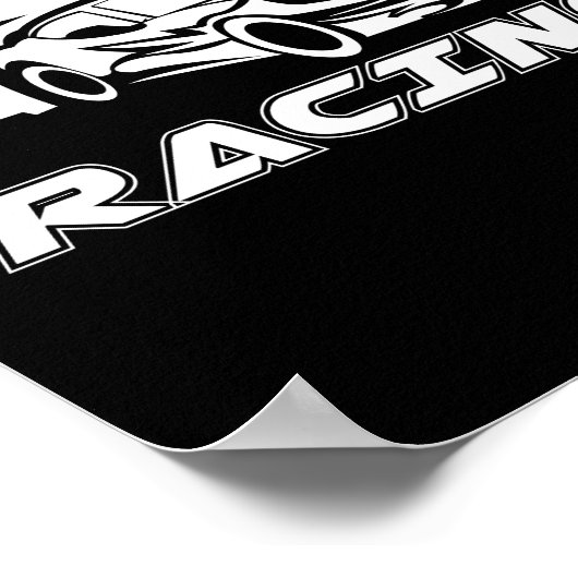 ÜBERPRÜFT FLAGAUTORACING POSTER (Ecke)