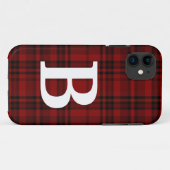 ÜBERPRÜFT KARIERTE SCHWARZROTE KUSTOMIZE-TYPOGRAPH Case-Mate iPhone HÜLLE (Rückseite (Horizontal))