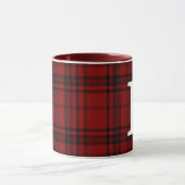 ÜBERPRÜFT KARIERTE SCHWARZROTE KUSTOMIZE-TYPOGRAPH TASSE (Zentrum)