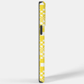 Überprüft, Karos in Gelb und Weiß Case-Mate iPhone Hülle (Rückseite / Rechts)