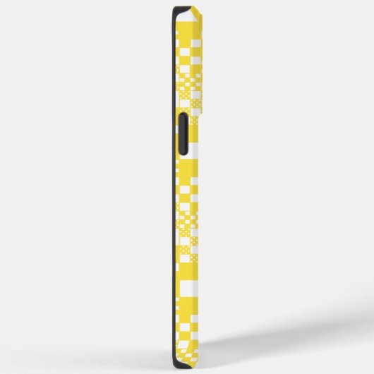 Überprüft, Karos in Gelb und Weiß Case-Mate iPhone Hülle (Rückseite / Rechts)