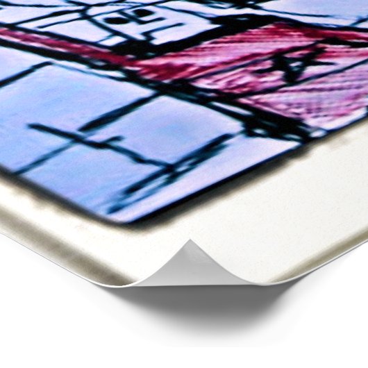 ÜBERPRÜFTE STRASSE POSTER (Ecke)