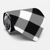 Überprüfter Schwarzweiss-Hintergrund Krawatte (Gerollt)