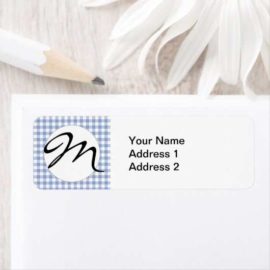 Überprüftes blaues Gingham-Classic-Muster (Insitu)