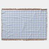 Überprüftes blaues Gingham-Classic-Muster Decke (Vorderseite)