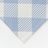 Überprüftes blaues Gingham-Classic-Muster Fleecedecke (Ecke)