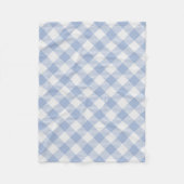 Überprüftes blaues Gingham-Classic-Muster Fleecedecke (Vorderseite)