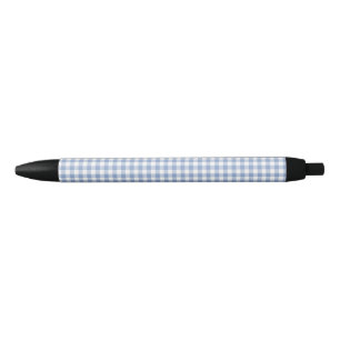 Überprüftes blaues Gingham-Classic-Muster Kugelschreiber