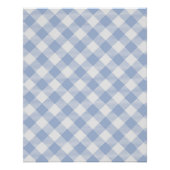 Überprüftes blaues Gingham-Classic-Muster Poster (Vorderseite)
