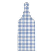 Überprüftes blaues Gingham-Classic-Muster Schneidebrett (Vorderseite)