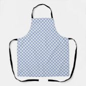Überprüftes blaues Gingham-Classic-Muster Schürze (Vorderseite)