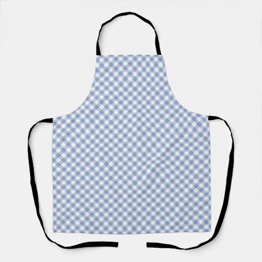 Überprüftes blaues Gingham-Classic-Muster Schürze (Vorderseite)
