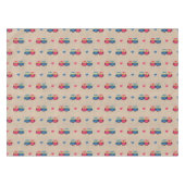 Überprüftes Muster mit Liebeeulen Tischdecke (Vorderseite (Horizontal))