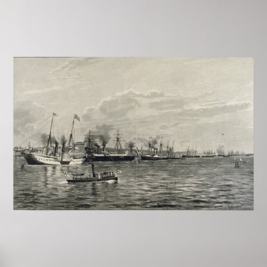 Überprüfung der Marine in Kiel Poster (Vorne)