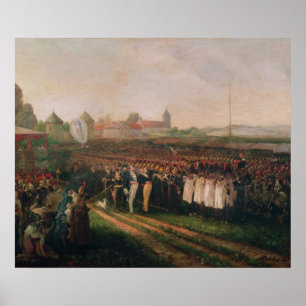 Überprüfung der Nationalgarde und des Feuers Poster