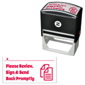 Überprüfung der Rubber-Briefmarke der Schulzuweisu Permastempel (Beispiel)