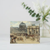 Überprüfung des Militärs unter dem Kaiserreich Postkarte (Stehend Vorderseite)