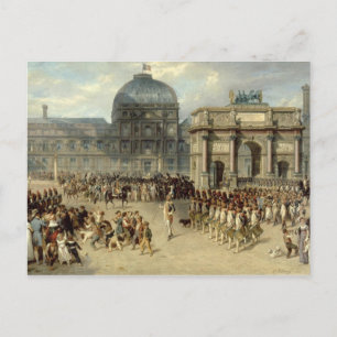 Überprüfung des Militärs unter dem Kaiserreich Postkarte