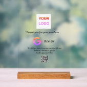 Überprüfung des Unternehmenslogos durch Google Prü Acrylschild (Neutral)