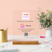 Überprüfung des Unternehmenslogos durch Google Prü Acrylschild (Hochzeit)