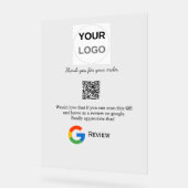 Überprüfung des Unternehmenslogos durch Google Prü Acrylschild (Winkel)
