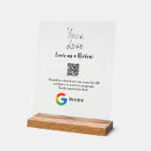Überprüfung des Unternehmenslogos durch Google Prü Acrylschild (Winkel)