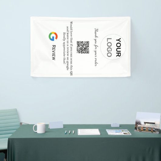 Überprüfung des Unternehmenslogos durch Google Prü Banner (Messeveranstaltung)