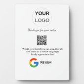 Überprüfung des Unternehmenslogos durch Google Prü Fotoplatte (Vorderseite)