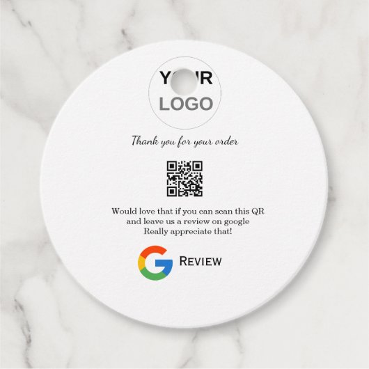 Überprüfung des Unternehmenslogos durch Google Prü Geschenkanhänger (Vorderseite)