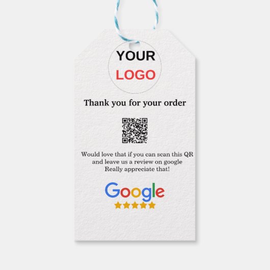 Überprüfung des Unternehmenslogos durch Google Prü Geschenkanhänger (Rückseite)