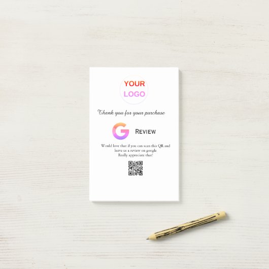 Überprüfung des Unternehmenslogos durch Google Prü Post-it Klebezettel (Auf Schreibtisch)