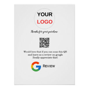 Überprüfung des Unternehmenslogos durch Google Prü Poster