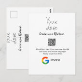 Überprüfung des Unternehmenslogos durch Google Prü Postkarte (Vorne/Hinten)