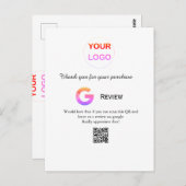 Überprüfung des Unternehmenslogos durch Google Prü Postkarte (Vorne/Hinten)