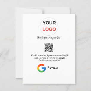 Überprüfung des Unternehmenslogos durch Google Prü Postkarte