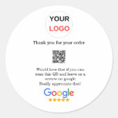 Überprüfung des Unternehmenslogos durch Google Prü Runder Aufkleber (Vorderseite)