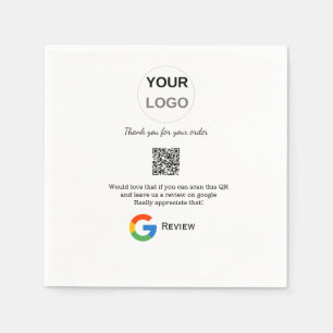 Überprüfung des Unternehmenslogos durch Google Prü Serviette