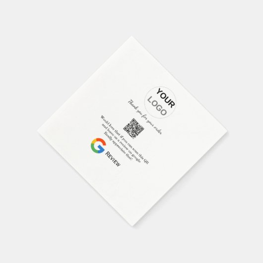 Überprüfung des Unternehmenslogos durch Google Prü Serviette (Ecke)