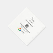 Überprüfung des Unternehmenslogos durch Google Prü Serviette (Ecke)