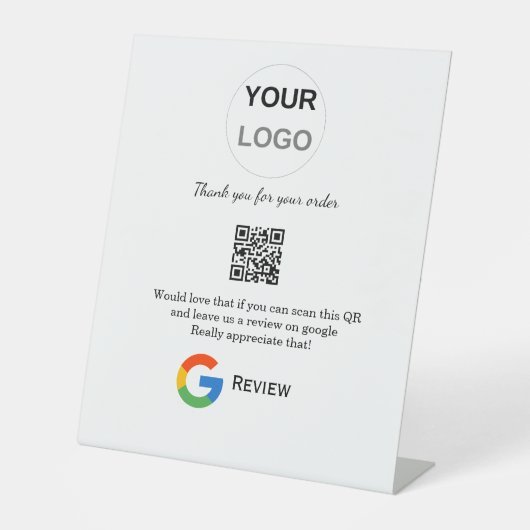 Überprüfung des Unternehmenslogos durch Google Prü Sockelschild (Vorderseite)