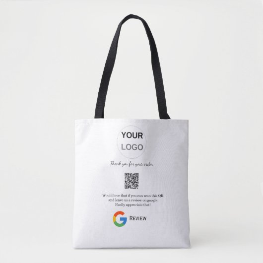 Überprüfung des Unternehmenslogos durch Google Prü Tasche (Vorderseite)