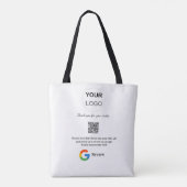 Überprüfung des Unternehmenslogos durch Google Prü Tasche (Rückseite)